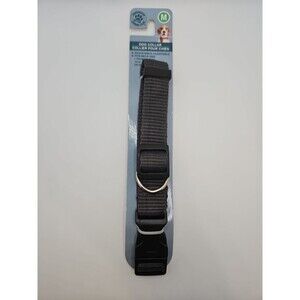 Dog Collar Size M Medium Dark Gray Adjustable Greenbrier Kennel Club  14-20 In